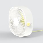 Ventilateur Oscillant De Bureau, Portable 3 Vitesses Vent Usb