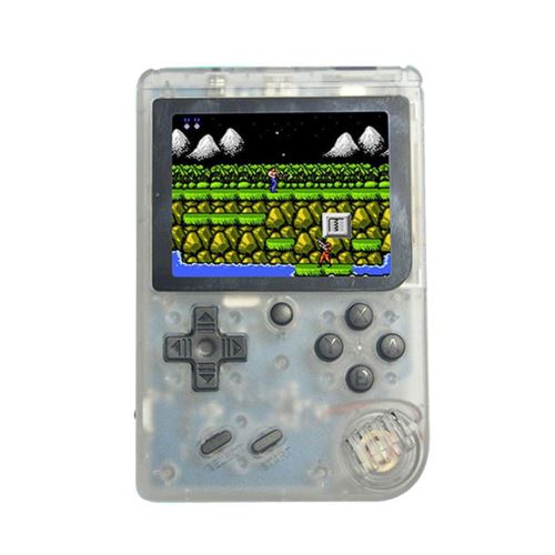 EFUTURE Machine de jeu Console de jeu portable, console de jeu Console de jeu classique 3 pouces, 1 charge USB, cadeaux d anniversaire pour enfants Blanc