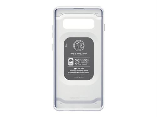 Spigen Thin Fit Series Classic - Achterzijde behuizing voor mobiele telefoon - polycarbonaat - wit - voor Samsung Galaxy S10+