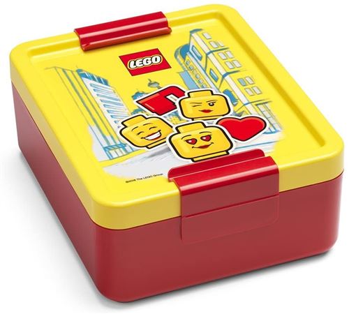 Lego Poubelle à Pain Iconic Girl Junior 17 X 13,5 Cm Pp Jaune/Rouge