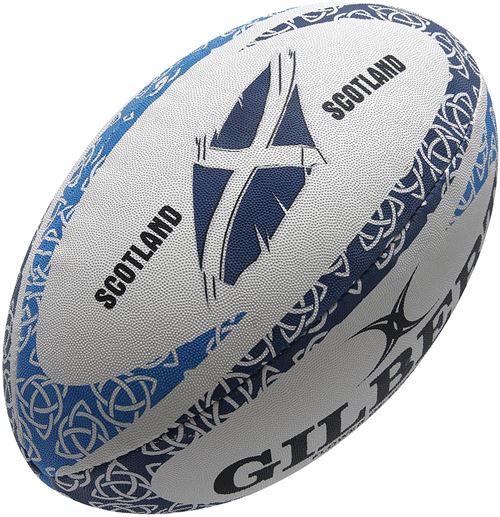 GILBERT Ballon de rugby MASCOTTES - Ecosse Flower of Scotland - Taille Mini