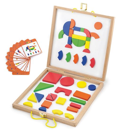Viga Toys les formes magnétiques jouent 55-pièces multicolores