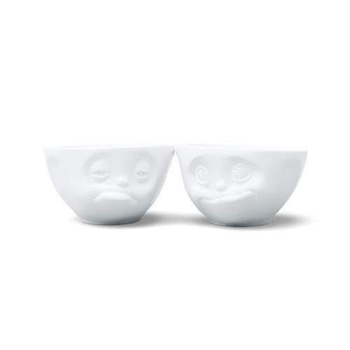 Set de 2 petits Bols Gourmand et Endormi en Porcelaine
