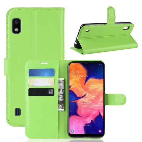 Etui en PU vert pour votre Samsung Galaxy A10