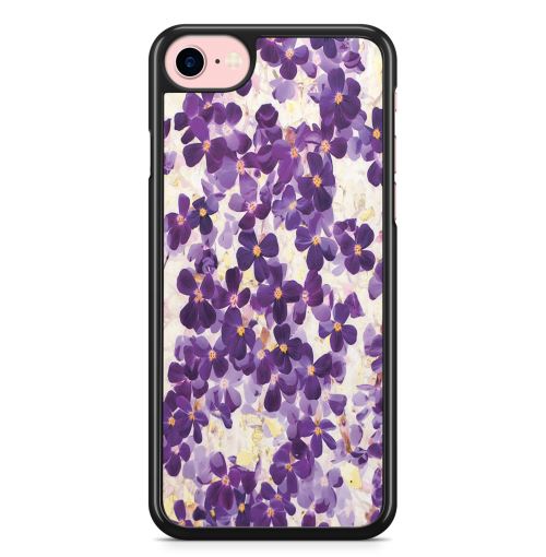 Coque Fifrelin pour iPhone 7 et iPhone 8 Purple Flowers Liberty Pattern