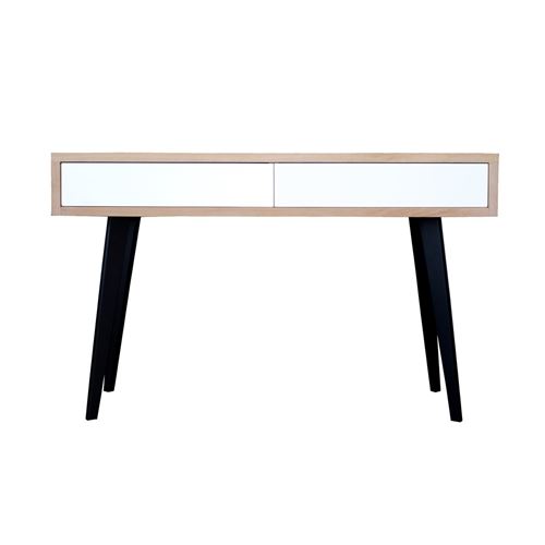 Console ch&ecirc;ne et laqu&eacute; VINTAGE Pirotais Bois Blanc 