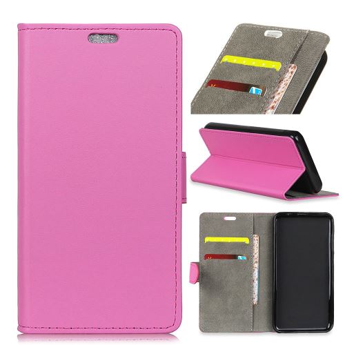 Etui en PU flip avec support rose pour votre Huawei P30 Lite