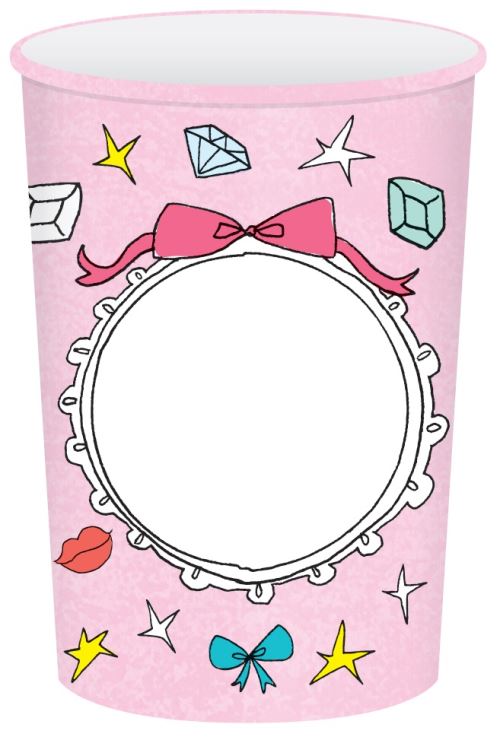 Haza Original tasses de fête Jill 8 pcs rose