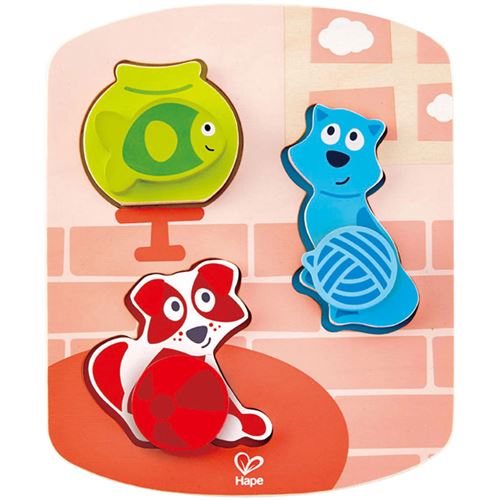 Hape - Puzzle Dynamique Animaux de Compagnie, E1610