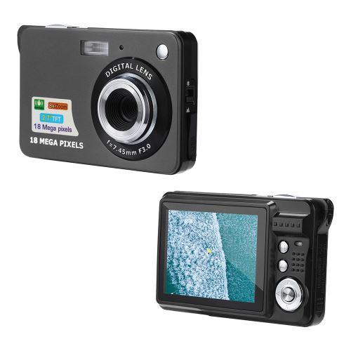 Nouveau produit 2.7HD écran Appareil photo numérique 18MP Anti-Shake détection de visage blanc Caméscope