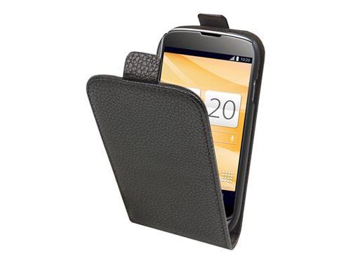 Muvit Slim - Étui à rabat pour téléphone portable - noir - pour LG Nexus 4