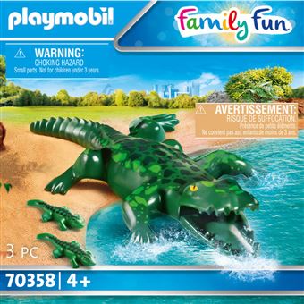 Playmobil Le parc animalier 70358 Alligator avec ses petits