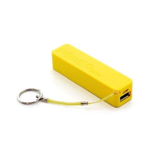 Batterie externe de secours 2600 mah - Powerbank - tout smartphone, Iphone, tablette - Jaune