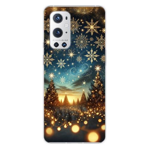 Coque en silicone imprimée compatible OnePlus 9 Pro 5G NO Magie de Noël