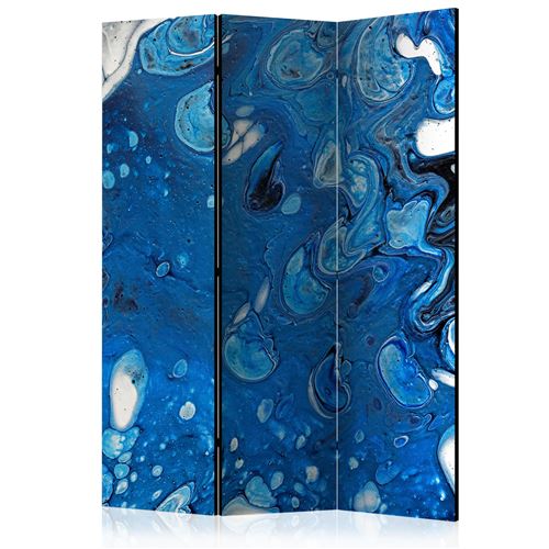 Paris Prix - Paravent 3 Volets blue Stream 135x172cm