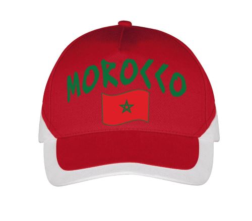 Supportershop Maroc Casquette Football, Rouge, FR : Taille Unique réglable