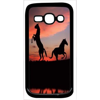 Coque Compatible Samsung Galaxy Ace 3 Chevaux Coucher De Soleil - 1