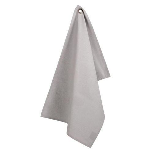 Atmosphera Créateur d'intérieur - Lot de 2 Torchons de Cuisine "Coton" 70cm Gris Clair