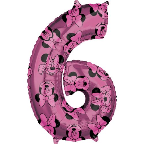 Amscan ballon d'aluminium Minnie Mouse 6 ans filles 43 x 66 cm rose
