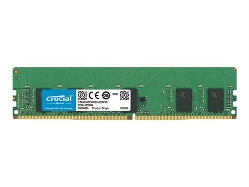 Crucial 8gb ddr4-2666 rdimm 8go ddr4 2666mhz ecc module de mémoire (ct8g4rfs8266)