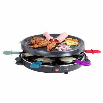 appareil à raclette 6 personnes 800w - doc207