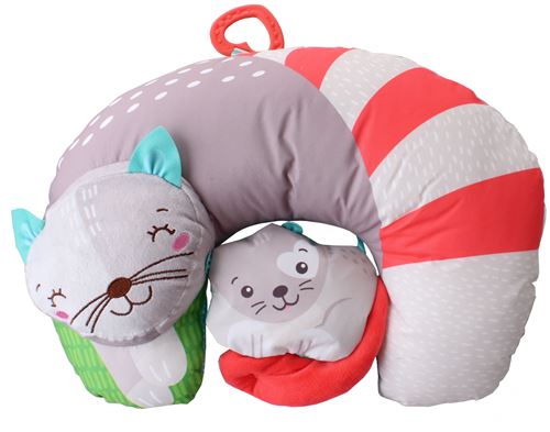 Clementoni coussin premier mois 36 cm marron