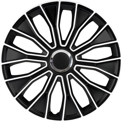 AutoStyle enjoliveurs Voltec Pro 15 pouces ABS noir / argent lot de 4