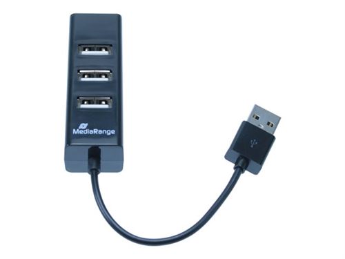 MediaRange MRCS502 - concentrateur (hub) - 4 ports - Ordinateur de bureau
