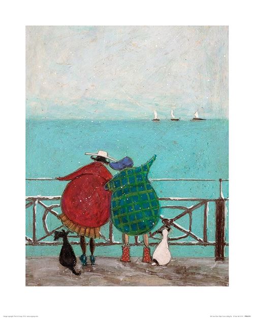 Sam Toft reproduction d'art We Saw Three Ships Come Sailing By 40 x 50 cm