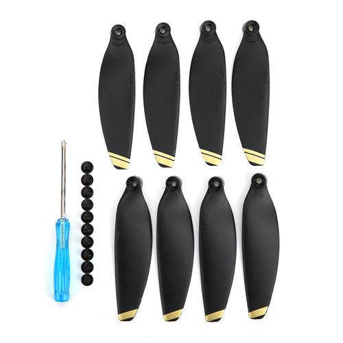 Set de 4 hélices de remplacement pour RC drone 4726F DJI Mavic Mini Réduction du bruit (or+ Noir)