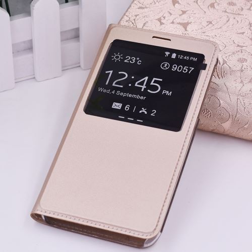 Galaxy J5 (2017) (EU Version) Housse Etui Cuir PU Horizontal Doré ALS51739