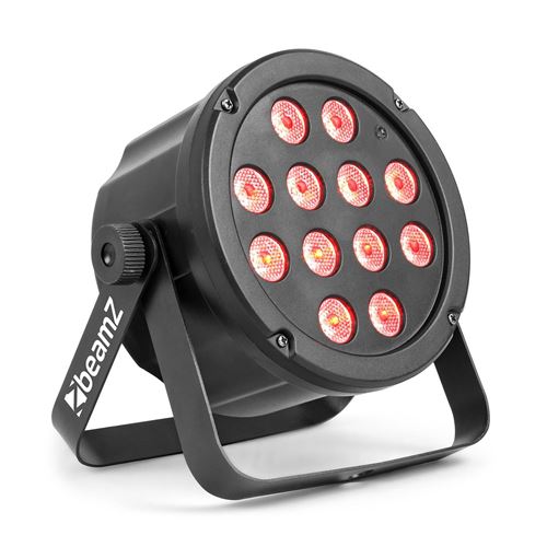 Beamz SlimPar 35 Projecteur PAR - Éclairage de soirée DJ de 12 LED RVB - DMX / auto - 12x3W - noir
