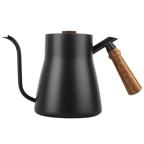Verseuse à café 850ml en acier inoxydable Noir