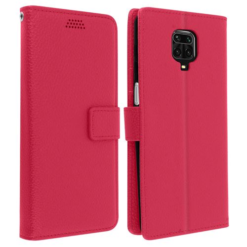 Etui pour Xiaomi Redmi Note 9S / 9 Pro / 9 Pro Max avec Porte carte rose