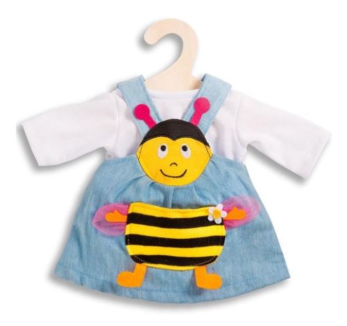 Robe abeille et t-shirt poupée poupon 35-45 cm (réf.h08)