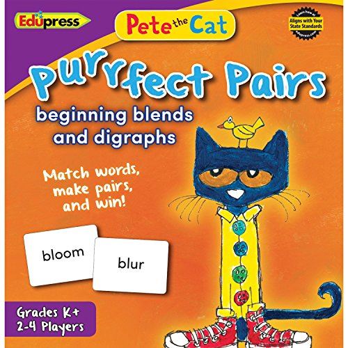 Pete the Cat Purrfect Pairs GameBeginning Blends Digraghs (EP-3533)