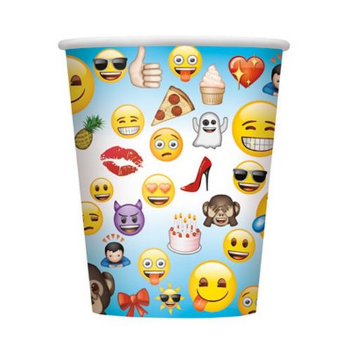 Emoji Party 9 oz Coupes [8 par paquet]