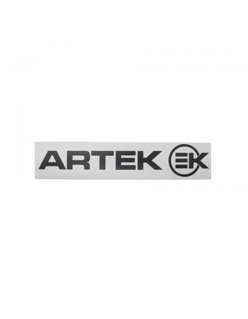 Autocollant-sticker artek noir precoupe (planche 215mm x 45mm avec 1 artek et 1 ek) haute qualite