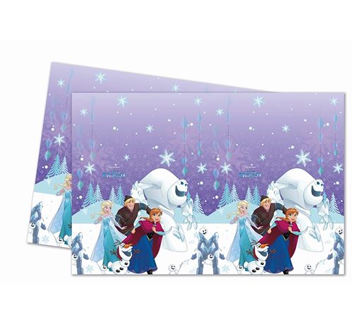 Procos Frozen Flocons de Neige Plastique Nappe de Table 120 x 180 cm