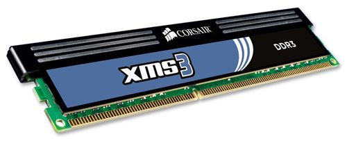 Corsair CMX32GX3M4A1600C11 XMS3 32GB (4x8GB) DDR3 1600 Mhz CL11 Mémoire pour ordinateur de bureau performante.