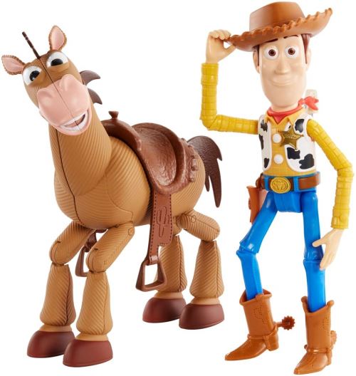 Lot de 2 figurines Woody et Bullseye Adventure Disney Pixar Toy Story 4 - GDB91