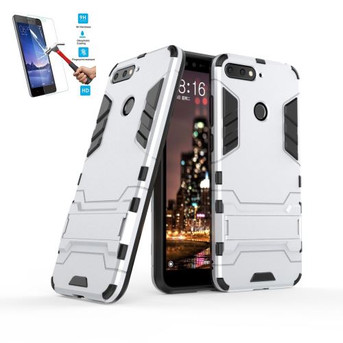 Huawei Honor 7A Anti Choc Silver Avec Film Verre Trempé Coque Housse Etui Antichoc hfs-house®