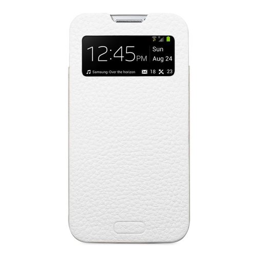 Spigen Crumena Housse en Cuir pour Samsung Galaxy S4 Blanc