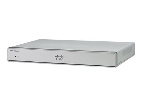 Cisco Integrated Services Router 1111 - Router - 8-poorts switch - GigE - WAN-poorten: 2