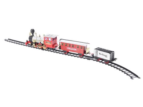Train de Noël LED et musical avec rail CAMP