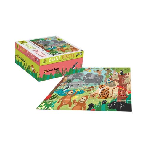 LUDATTICA Puzzle 48 pièces GIANT PUZZLE JUNGLE Multicolore