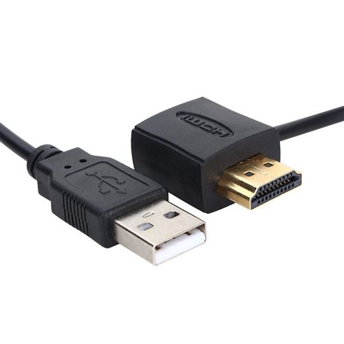 Adaptateur de câble HDMI mâle vers USB-C femelle entrée HDMI vers  convertisseur de sortie USB