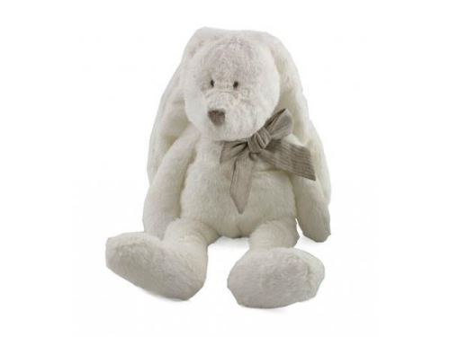 Dimpel - Doudou lapin Flor 18 cm - blanc
