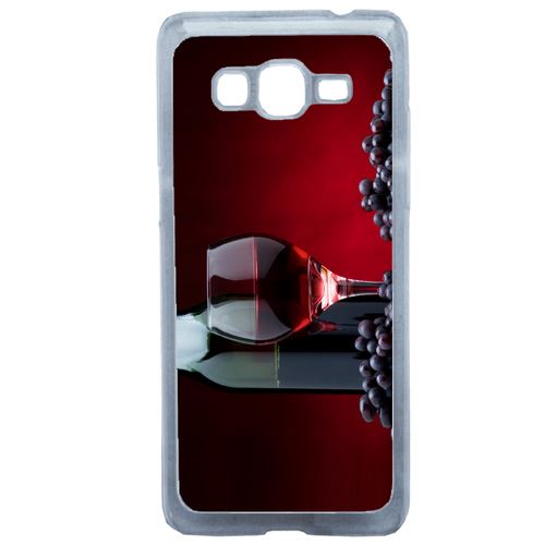 Coque Viticole Vin Raisins Compatible Samsung Grand Prime Transparent