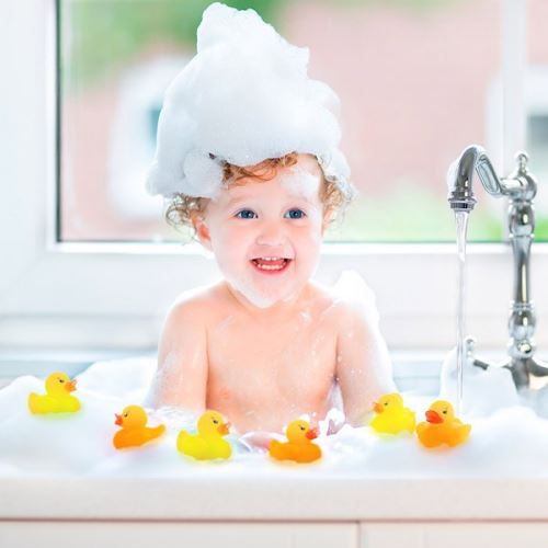 Canard de bain lumineux par LED - Jouet de bain lumiere bébé